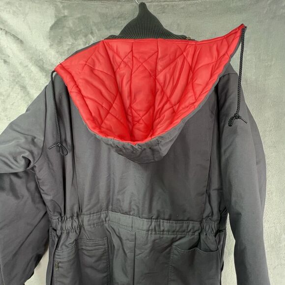 Steelguard American Airlines Work‎ Wear Hooded Winter Coveralls Mechanic Sz XL - Picture 10 of 16